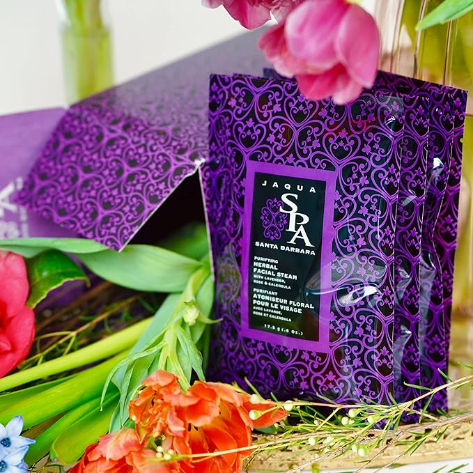 Jaqua Facial Steam Kit for Women – Herbal Sachets with Lavender, Rose & Calendula | Self-Care Spa Detox for Glowing Skin Signature | 4 Pack