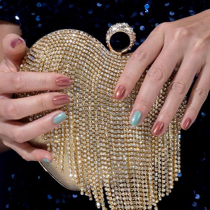 essie gel couture long-lasting nail polish, vegan, be dazzled, rose, multi-faceted, 0.46 fl oz