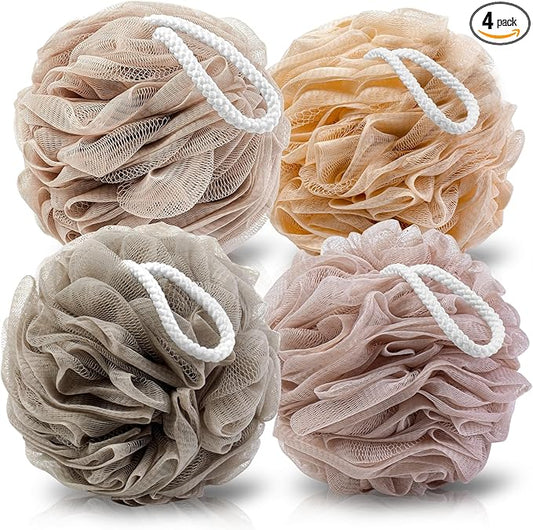 Loofah sponge 4 pack, bath