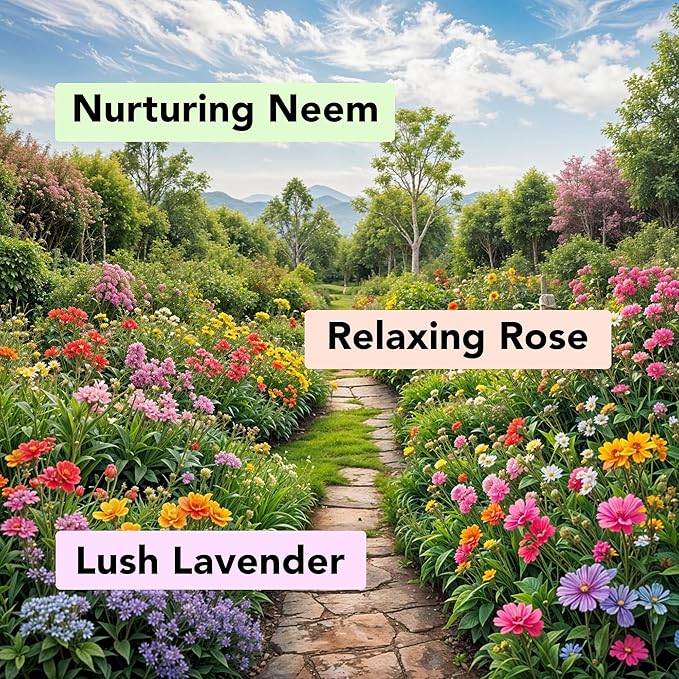 Botanic Hearth Relax And Renew Shower Set | Pack Of 3 Of Body Wash (British Rose,Lavender, Calendula Neem) 4 Fl Oz Each