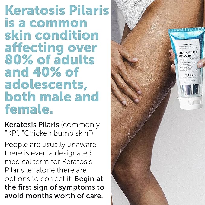 KP Bump Eraser Body Scrub | Keratosis Pilaris Treatment | Bump Eraser Body Scrub | Exfoliating Body Scrun | Ingrown Hair Treatment | Clears Strawberry Legs | Soothes Redness, Dryness & Flaky Skin