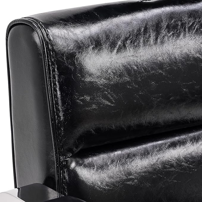 BarberPub Barber Chair Reclining Salon Chair for Hair Stylist, Antique Hair Spa Salon Styling Beauty Equipment 3127(Black)