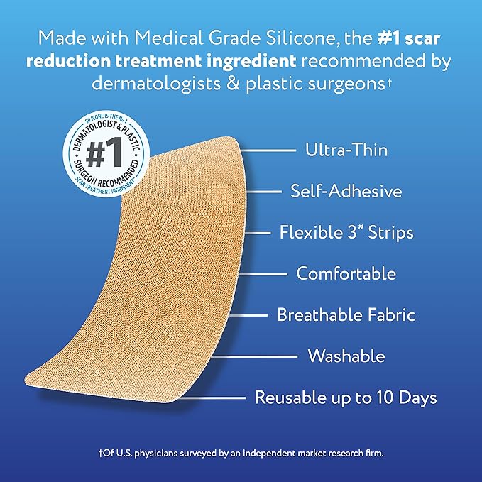 ScarAway Advanced Skincare Silicone Scar Sheets,