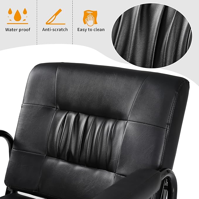 Salon Reclinng Shampoo Chair, Auto Reclining Shampoo Chair for Salon with Heavy Duty Metal Frame can Sit or Lie Down for Spa Beauty Equipment, Black
