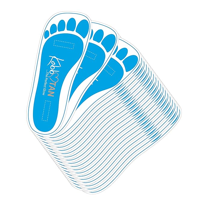 60 Pairs(120feets) Spray Tan Feet Pads For Sunless Spray Tanning in Blue