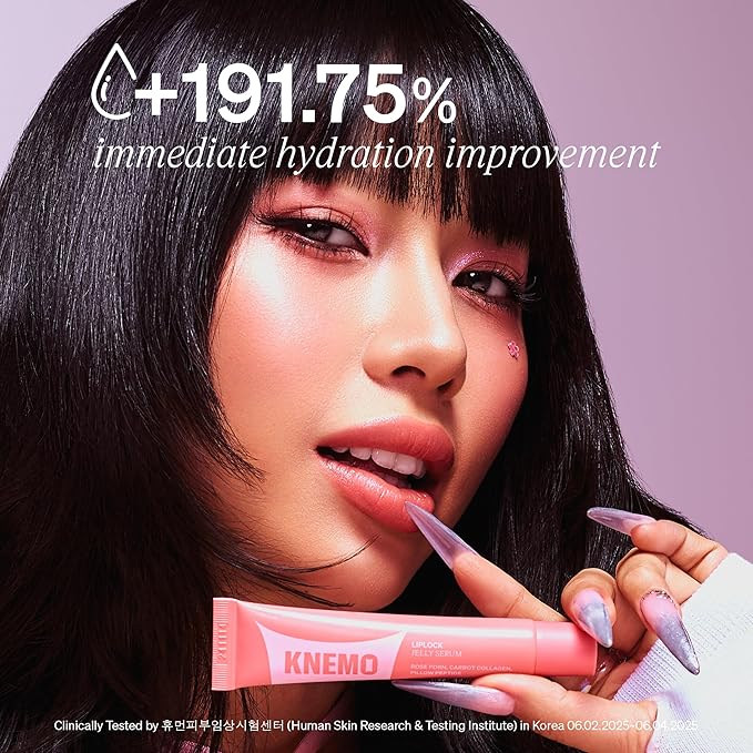 LipLock Jelly Serum for Dry Lips, Long-Lasting, Hydrating, Plumping, Glossy Mask with Rose PDRN, Carrot Collagen, Pillow Peptide, Moisturizing Tinted Lip Balm. (Peach Muse)