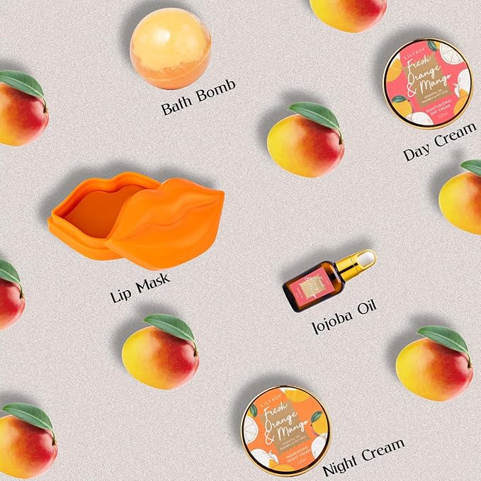 Mother's Day Gift for Mom - Luxury 20-Piece Tropical Spa Gift Set for Women, Bath & Body Care Kit with Shower Gel, Makeup Bag | Christmas, Valentine's, Birthday, Relaxation Gift for All Occasions