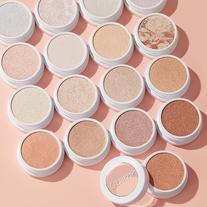ColourPop Super Shock Highlighter Makeup - High-Pigment, Crème-Powder Face Makeup - Buildable & Blendable Formula with a Unique Bouncy Texture - Churro (0.15 oz)