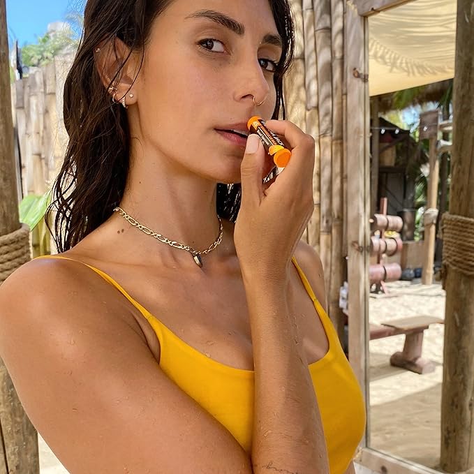 Panama Jack Sunscreen Lip Balm - SPF 45, Broad Spectrum UVA-UVB Sunscreen Protection, Prevents & Soothes Dry, Chapped Lips, Dreamsicle, Pack of 2