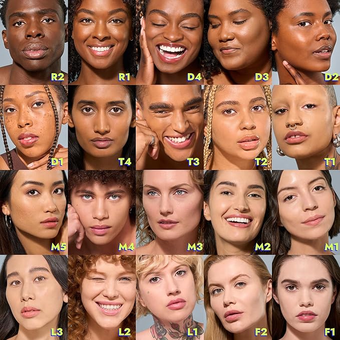 COVER FX Power Play Foundation - Shade M1 - Buildable Full Coverage - Waterproof Sweat-Proof Transfer-Proof - Natural Matte Finish - All Skin Types