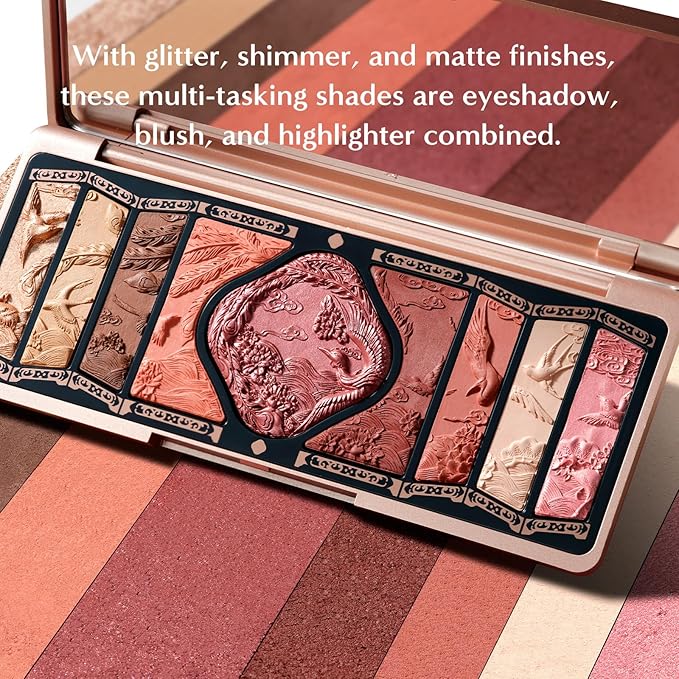 FLORASIS Floral Engraving Phoenix Makeup Palette (04 Burgundy Sunset)