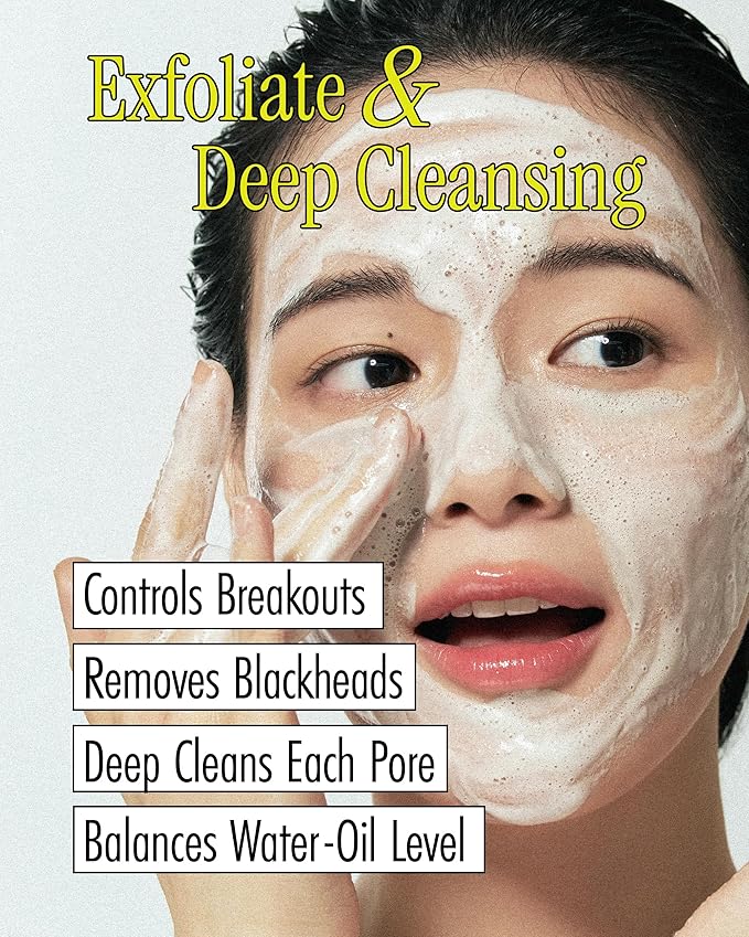 BRMUD Relief Mud Pack to Foam Cleanser - 2-in-1 Purifying & Hydrating Korean Foaming Clay Mask Facial Cleanser for Pore & Sebum Control - Makeup Cleansing Face Wash Korean Skincare (3.71 fl oz)