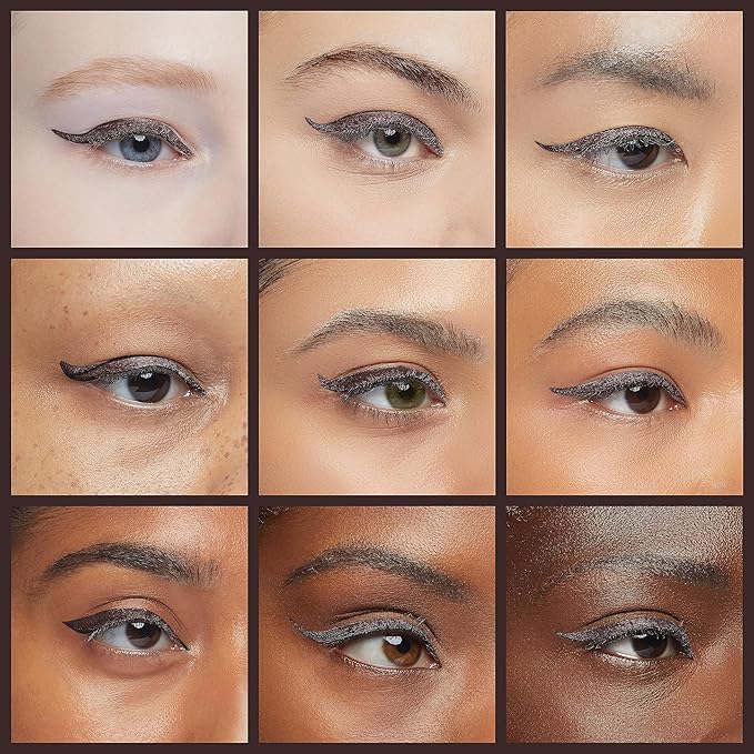 Almay Liquid Eyeliner, Waterproof, Fade-Proof Eye Makeup, Easy-to-Apply Liner Brush, Stocking Stuffer for Women, 222 Brown