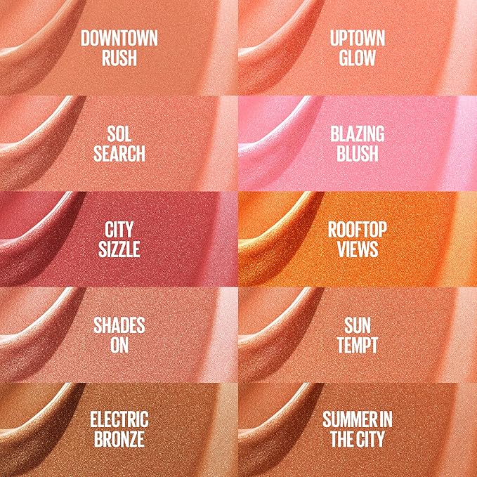 Maybelline Sunkisser Multi-Use Liquid Blush and Bronzer, Blendable, Longwear, Glowy Make Up, Rooftop Views, 1 Count
