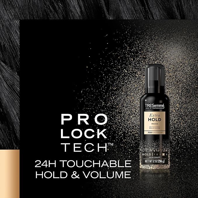 TRESemmé Extra Hold Mousse for Curls, Volume & Frizz Control - Hair Care Product for Women & Men, Travel Size, 2 Oz (Pack of 6)