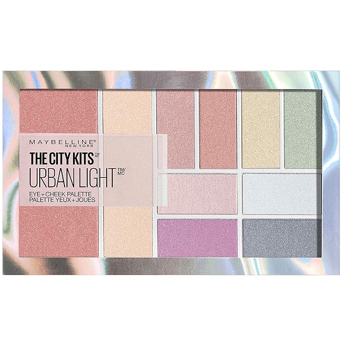Maybelline New York The City Kits All-in-One Eye & Cheek Palette, Urban Light, 0.42 oz.