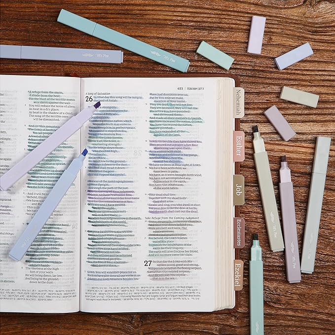 Mr. Pen- Aesthetic Highlighters, 8 pcs, Chisel Tip, Pastel Colors, Cute Highlighters Assorted Colors, Back to School Supplies