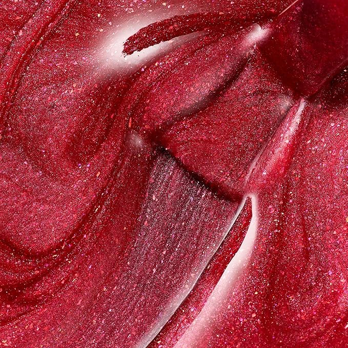 Sally Hansen Miracle Gel, Jolly Holly, Long Lasting, Gel-Like Formula, No UV Lamp Needed, Semi Opaque, Shimmery Red Nail Polish