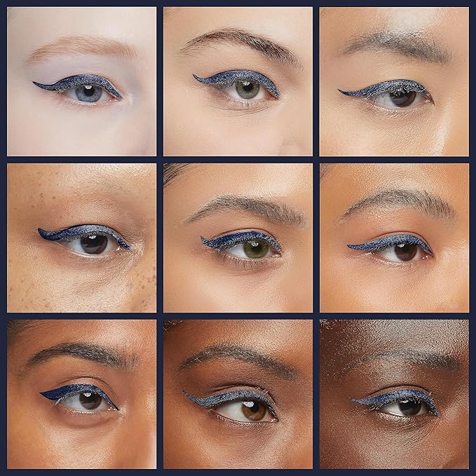 e.l.f. Liquid Eyeliner, High-pigment Liquid Eyeliner With Extra-Fine Brush Tip, Easy Glide Smudge-proof Formula, Midnight