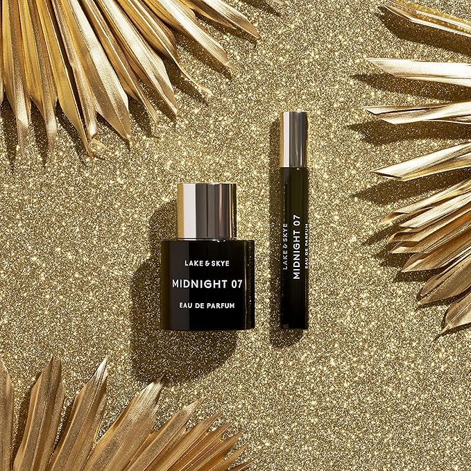Lake & Skye Midnight 07 Eau de Parfum Spray, Long Lasting Fragrance, 0.5 fl oz (15 ml) - Alluring, Mysterious, Fruity Scent