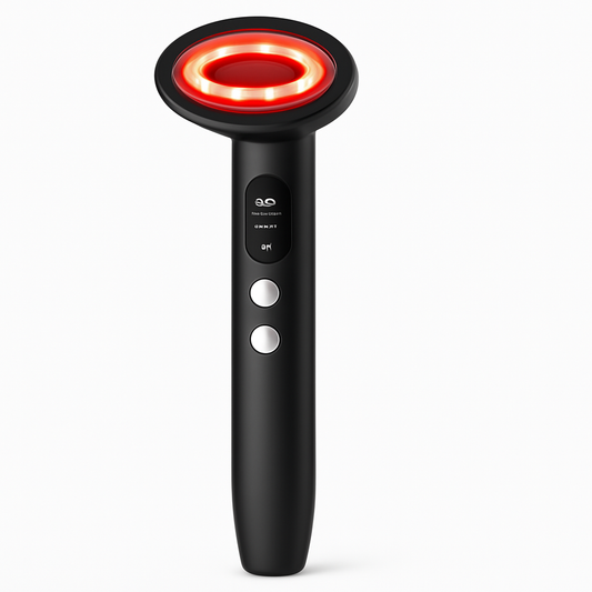 Light-Therapy-Wand, Red Light Therapy for Face and Neck, 9-in-1 Led Facial Sculptor Rejuvenation Eyes & Face Massager Tool