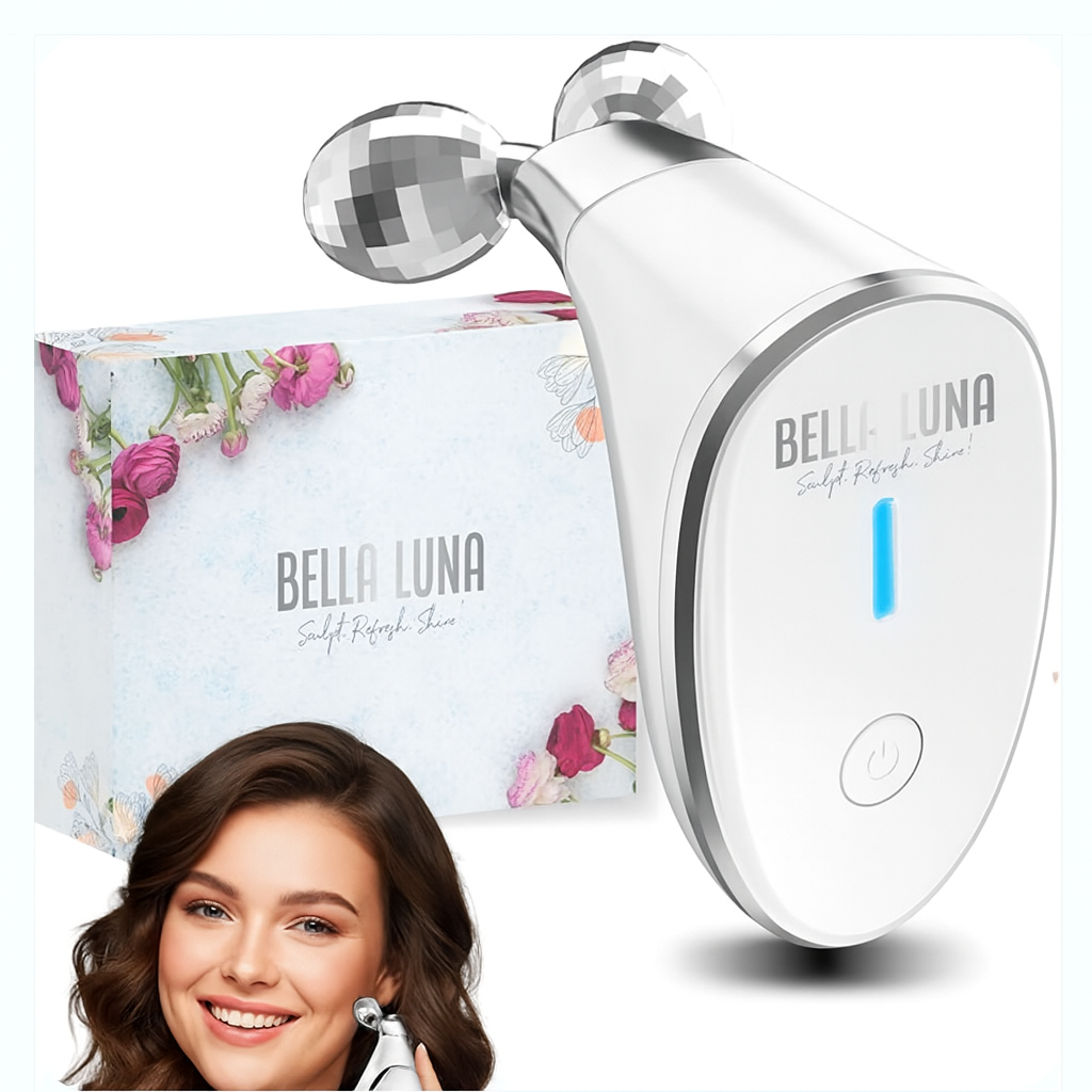 5-in-1 Microcurrent Facial Device for Face Tightening, Lifting & Wrinkle Reduction – Non-Invasive Anti Aging Tool, Jawline Shaper & Skin Lifting Face Sculpting Device for At-Home Skincare