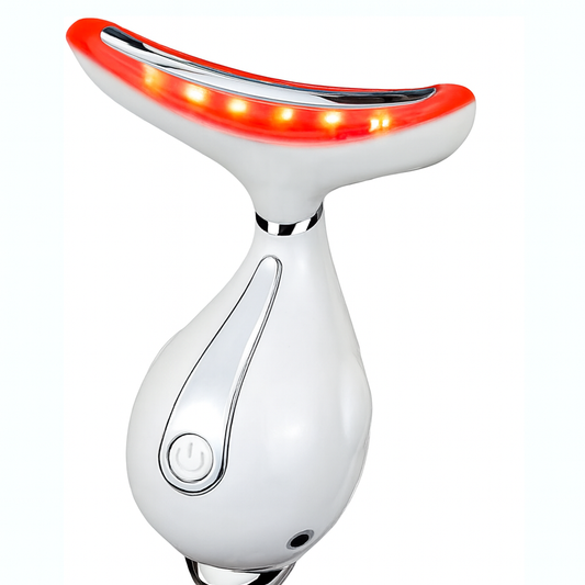 LED Light Therapy Device, Face Massager Tool for Women,Electric Facial Neck Eye Lift Massage Kit with Color LED, Red Light Therapy for Skin Beauty Firm Tightening