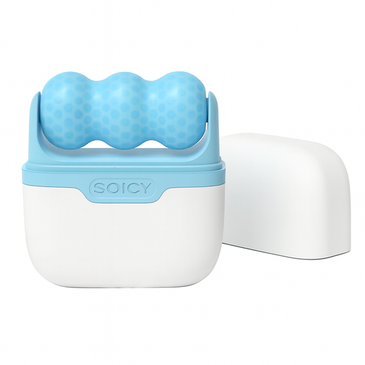 OPENDGO Ice Roller for Face Eyes Body,Cold Facial Ice Roller Massager for Eye Puffiness, Migraine, Pain Relief, Minor Injury, Facial Skin Care Products,2 in 1 Ice Face Roller Cold Therapy Tools