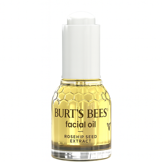 Burt's Bees Gua Sha Face Oil With Rosehip Seed Extract, Reduces Appearance of Fine Lines and Wrinkles, Use with Ice Roller & Facial Tools, Natural Origin Skin Care, 0.51 fl. oz.