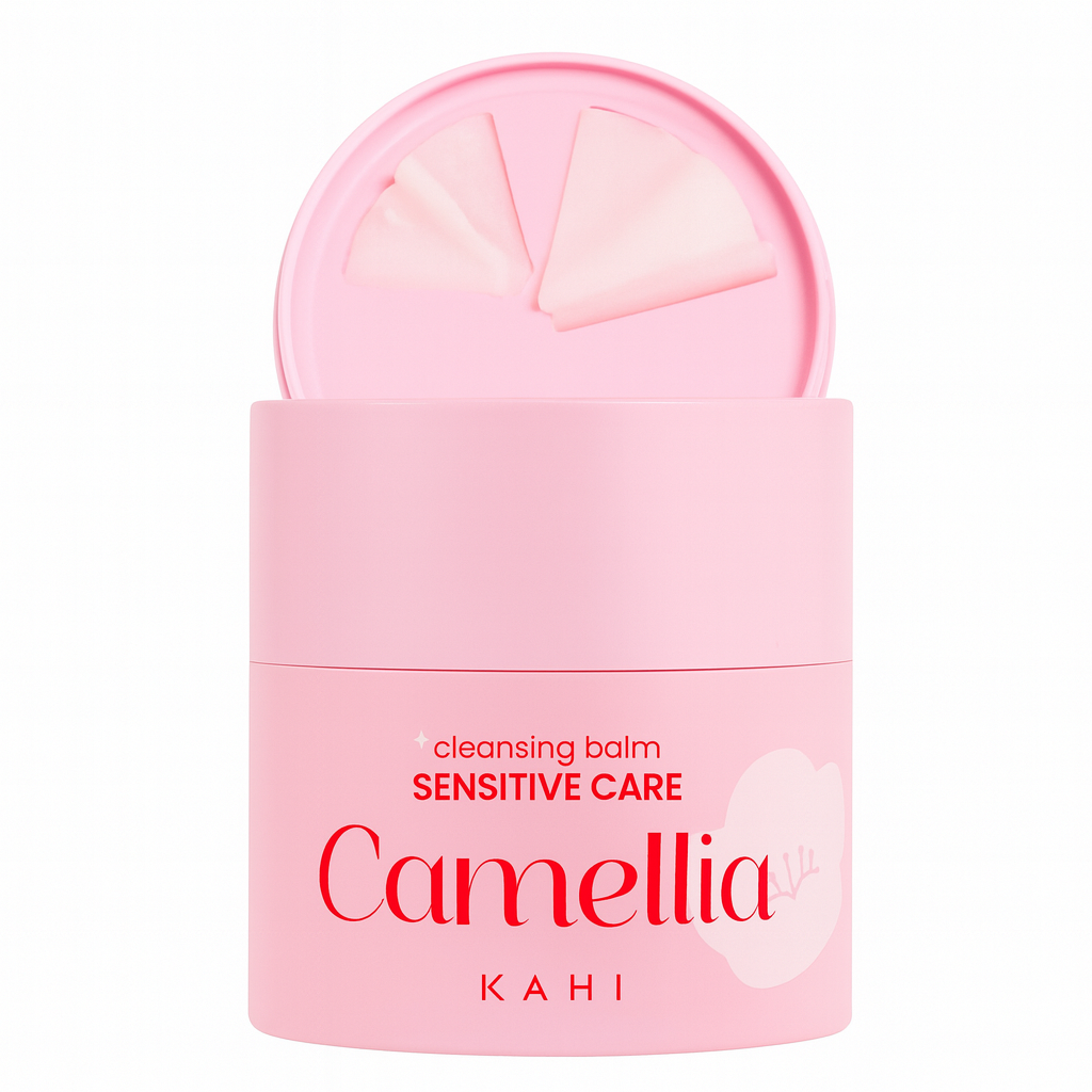 KAHI Cleansing Balm Sensitive Care Camellia - Gentle Makeup Remover Balm with Camellia Seed Oil & Vitamin E - Korean Skincare with Only 10 Ingredients 1.69 oz