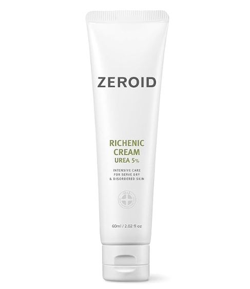 ZEROID | Richenic Cream with Urea 5% | Intensive Skin Care for Dry & Disordered Skin | Korean Face Moisturizer | Skin Lotion for Barrier Repair | Korean Dermocosmetic Skincare | 2 fl oz (60ml)